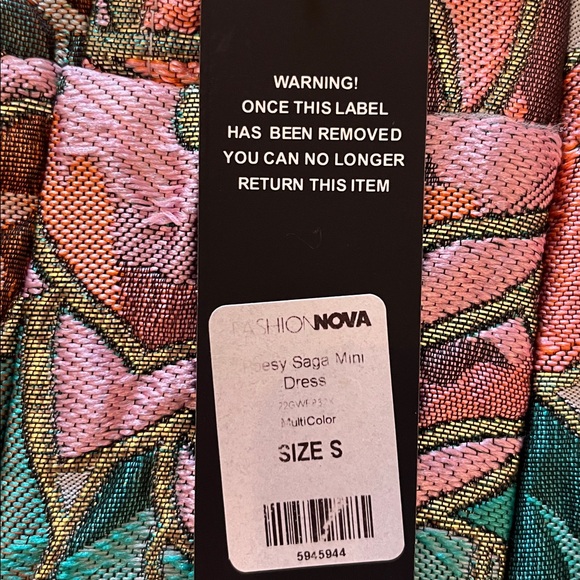 NWT Fashion Nova Poesy Saga Mini Dress - Picture 8 of 12